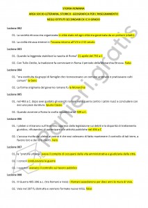 Paniere di Storia romana - Multiple - Area socio-letteraria - eCampus