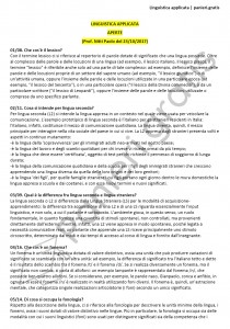Paniere di Linguistica applicata - Aperte - Lingue e letterature moderne - eCampus