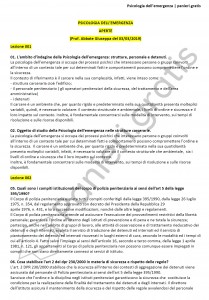 Paniere di Psicologia dell'emergenza - Aperte - Servizi giuridici - eCampus