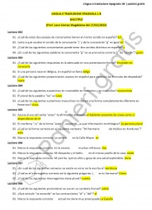 Paniere di Lingua e traduzione spagnola 1B - Multiple - eCampus