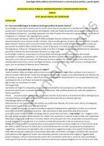 Paniere di Sociologia della pubblica amministrazione e comunicazione politica - Aperte - eCampus