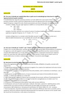 Paniere di Elettronica dei sistemi digitali - Aperte - Ingegneria informatica - eCampus