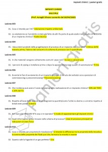 Paniere di Impianti chimici - Multiple - Ingegneria industriale - eCampus
