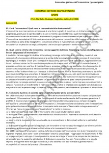 Paniere di Economia e gestione dell'innovazione - Aperte - Ingegneria industriale - eCampus