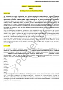 Paniere di Lingua e traduzione spagnola 4 - Aperte - eCampus