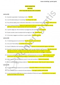 Paniere di Green marketing - Multiple - Scienze dell'economia - eCampus