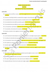 Paniere di Teorie e tecniche dei test B - Multiple - Psicologia - eCampus