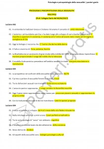 Paniere di Psicologia e psicopatologia della sessualità - Multiple - Psicologia - eCampus