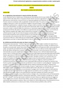 Paniere di Principi costituzionali, legislazione e programmazione sanitaria e sociale - Aperte