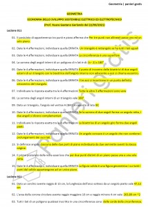 Paniere di Geometria - Multiple - Master Economia dello sviluppo sostenibile - eCampus