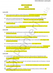 Paniere di Diritto fallimentare - Multiple - Servizi giuridici - Riedi - eCampus