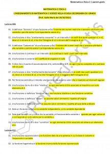 Paniere di Matematica e fisica 2 - Master - eCampus