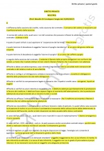 Paniere di Diritto privato - Multiple - Giurisprudenza - eCampus