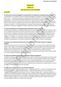 Paniere di Informatica - Aperte - Scienze motorie - eCampus