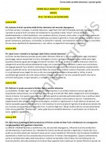 Paniere di Forme della serialità televisiva - Aperte - Lams - eCampus