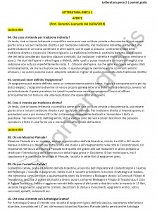 Paniere di Letteratura greca 2 - Aperte - Filologia moderna - eCampus