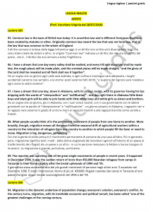 Paniere di Lingua inglese - Aperte - Giurisprudenza - eCampus