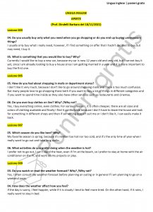 Paniere di Lingua inglese - Aperte - Ingegneria civile - eCampus