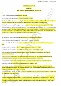 Paniere di Diritto ecclesiastico - Multiple - Giurisprudenza - eCampus