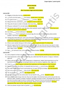 Paniere di Lingua inglese - Multiple - Scienze del turismo - eCampus