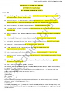 Paniere di Giochi sportivi in ambito scolastico - Completo - Scienze dell'esercizio fisico - eCampus