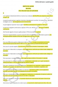 Paniere di Diritto del lavoro - Multiple - Giurisprudenza - eCampus