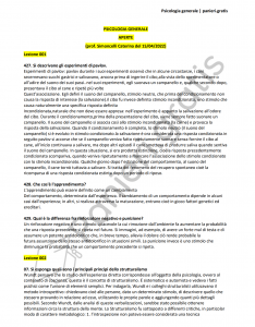 Paniere di Psicologia generale - Aperte - Scienze e tecniche psicologiche - Ecampus