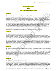Paniere di Web content marketing - Aperte - Scienze della comunicazione - Ecampus
