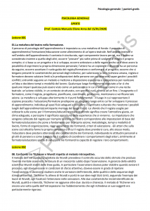 Paniere di Psicologia generale - Aperte - Scienze dell'educazione - eCampus