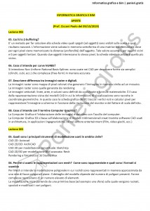 Paniere di Informatica grafica e BIM - Aperte - Ingegneria civile e ambientale - eCampus