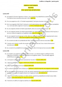 Paniere di Codifica e crittografia - Multiple - Ingegneria informatica - eCampus