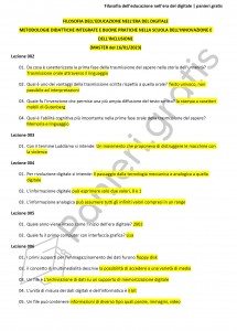 Paniere di Filosofia dell'educazione nell'era del digitale - Master - eCampus