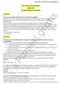 Paniere di Fisica tecnica e impianti tecnici - Aperte - Ingegneria civile ambientale - eCampus