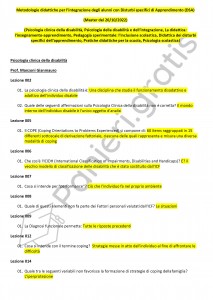 Paniere di Metodologie didattiche per l’integrazione degli alunni con DSA - Master - eCampus