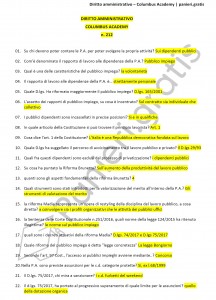 Paniere di Diritto amministrativo - 12 CFU - Columbus Academy