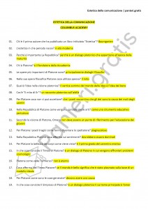 Paniere di Estetica della comunicazione - Columbus Academy