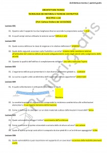 Paniere di Architettura tecnica - Multiple - Tecnologia dei materiali e tecniche costr. - eCampus