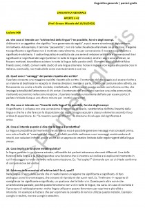 Paniere di Linguistica generale - Aperte - Lams - eCampus