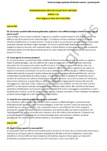 Paniere di Endocrinologia applicata all'attività motoria - Aperte - Scienze motorie - eCampus