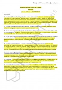 Paniere di Filologia della letteratura italiana - Multiple - Filologia moderna - eCampus