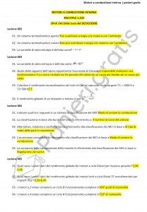Paniere di Motori a combustione interna - Multiple - Ingegneria industriale - eCampus