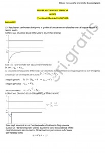 Paniere di Misure meccaniche e termiche - Aperte - Ingegneria industriale - eCampus