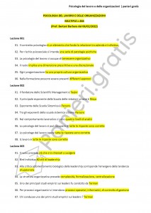 Paniere di Psicologia del lavoro e delle organizzazioni - Multiple - Economia - eCampus