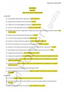 Paniere di Ergonomia - Multiple - eCampus