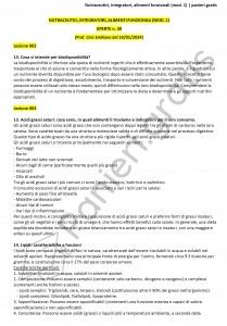 Paniere di Nutraceutici, integratori, alimenti funzionali - Aperte - Scienze della nutrizione