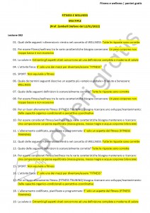 Paniere di Fitness e wellness - Multiple - Scienze dell'esercizio fisico per il benessere