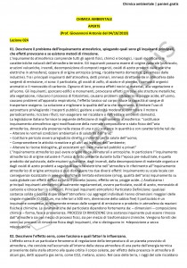 Paniere di Chimica ambientale - Aperte - Ingegneria civile - eCampus