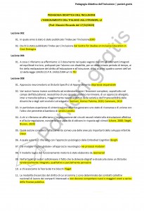 Paniere di Pedagogia didattica dell'inclusione - Master L2 - eCampus