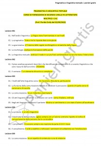 Paniere di Pragmatica e linguistica testuale - Multiple - Corso di formazione - eCampus