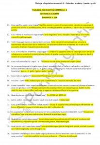 Paniere di Filologia e linguistica romanza 1-2 - 204 - Columbus Academy